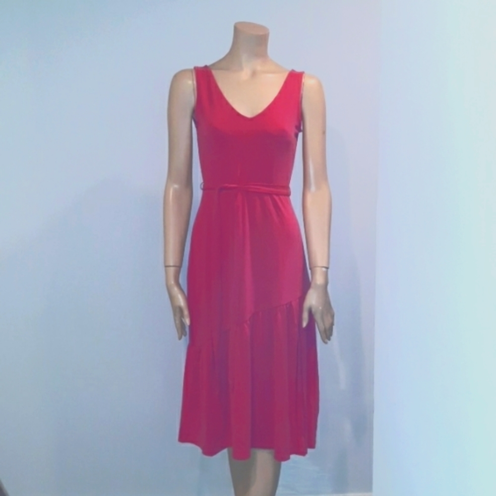 Banana republic pink knee length dress size XS Petite NWT.